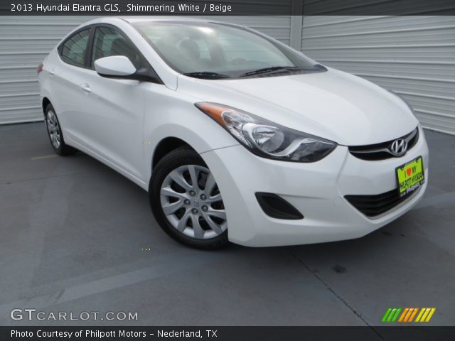 2013 Hyundai Elantra GLS in Shimmering White