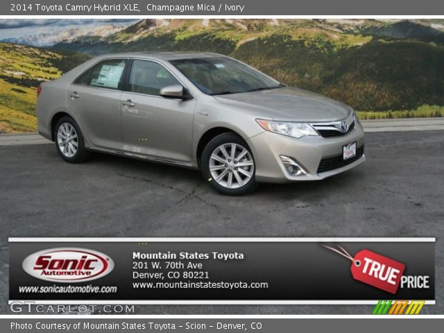 2014 Toyota Camry Hybrid XLE in Champagne Mica