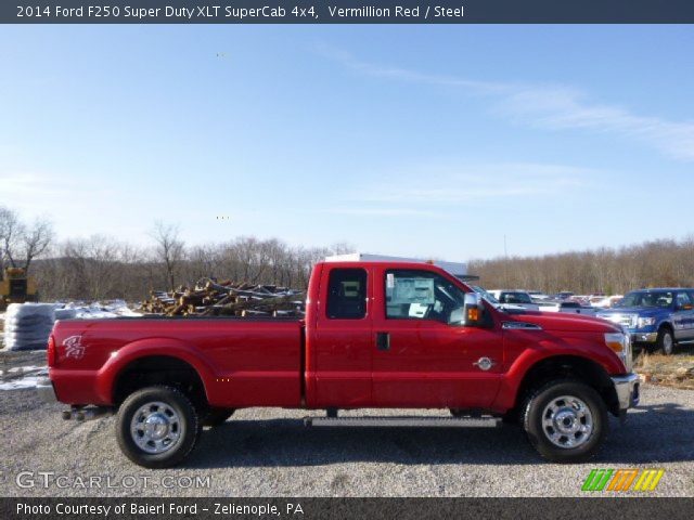2014 Ford F250 Super Duty XLT SuperCab 4x4 in Vermillion Red
