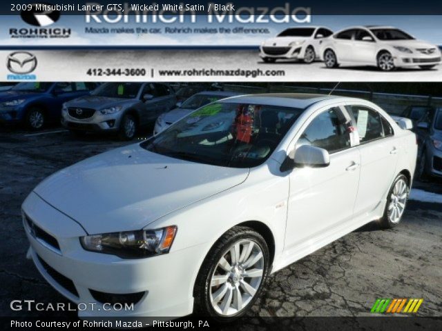 2009 Mitsubishi Lancer GTS in Wicked White Satin