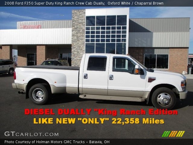 2008 Ford F350 Super Duty King Ranch Crew Cab Dually in Oxford White