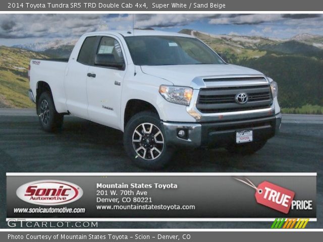 2014 Toyota Tundra SR5 TRD Double Cab 4x4 in Super White