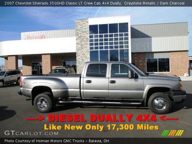 2007 Chevrolet Silverado 3500HD Classic LT Crew Cab 4x4 Dually in Graystone Metallic