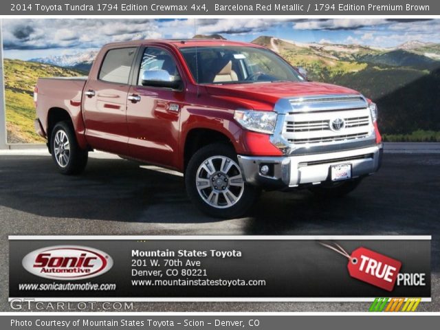 2014 Toyota Tundra 1794 Edition Crewmax 4x4 in Barcelona Red Metallic