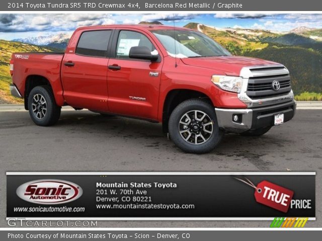 2014 Toyota Tundra SR5 TRD Crewmax 4x4 in Barcelona Red Metallic