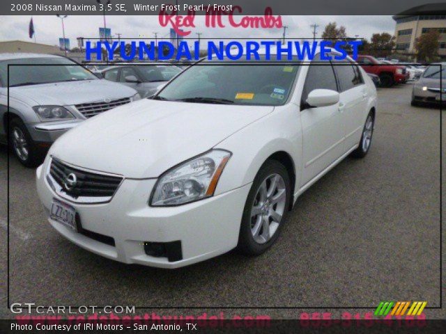 2008 Nissan Maxima 3.5 SE in Winter Frost Pearl