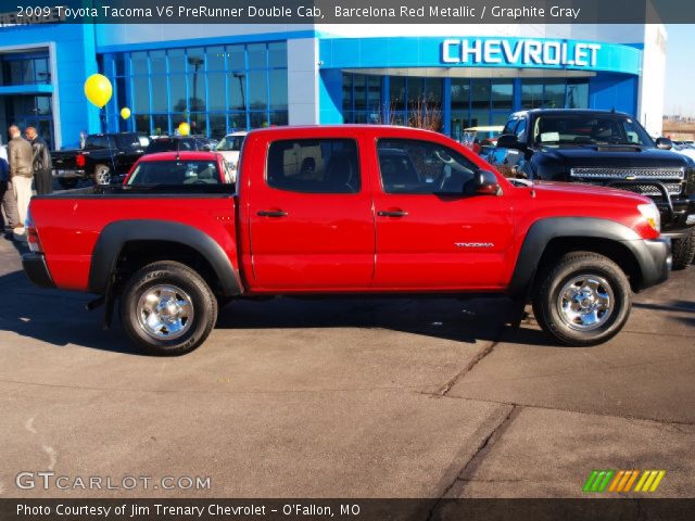 2009 Toyota Tacoma V6 PreRunner Double Cab in Barcelona Red Metallic