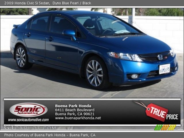 2009 Honda Civic Si Sedan in Dyno Blue Pearl