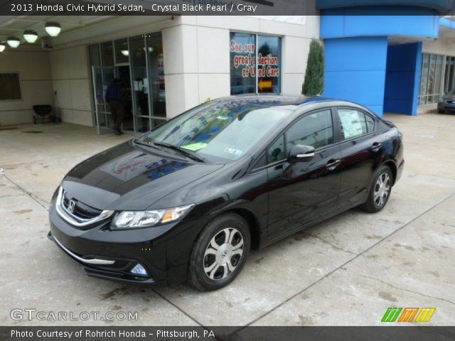 2013 Honda Civic Hybrid Sedan in Crystal Black Pearl