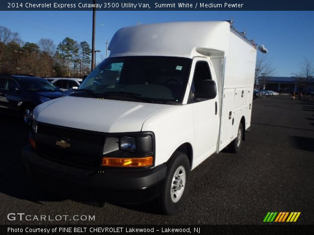 2014 Chevrolet Express Cutaway 3500 Utility Van in Summit White