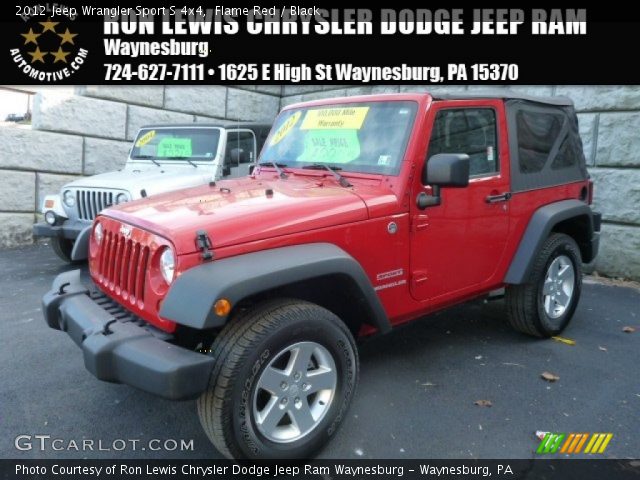 2012 Jeep Wrangler Sport S 4x4 in Flame Red