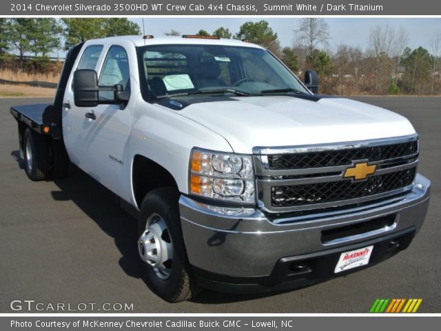 2014 Chevrolet Silverado 3500HD WT Crew Cab 4x4 Chassis in Summit White