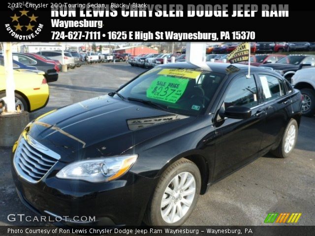 2012 Chrysler 200 Touring Sedan in Black
