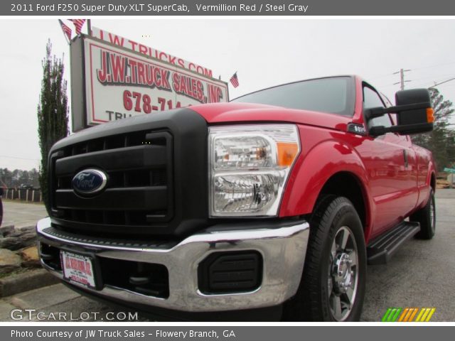 2011 Ford F250 Super Duty XLT SuperCab in Vermillion Red