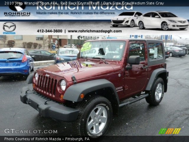 2010 Jeep Wrangler Sport 4x4 in Red Rock Crystal Pearl