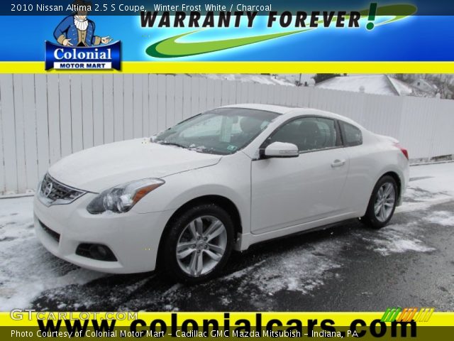 2010 Nissan Altima 2.5 S Coupe in Winter Frost White