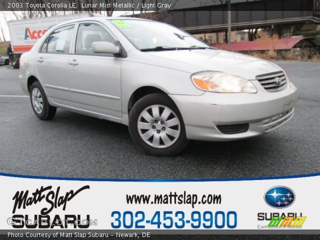 2003 Toyota Corolla LE in Lunar Mist Metallic