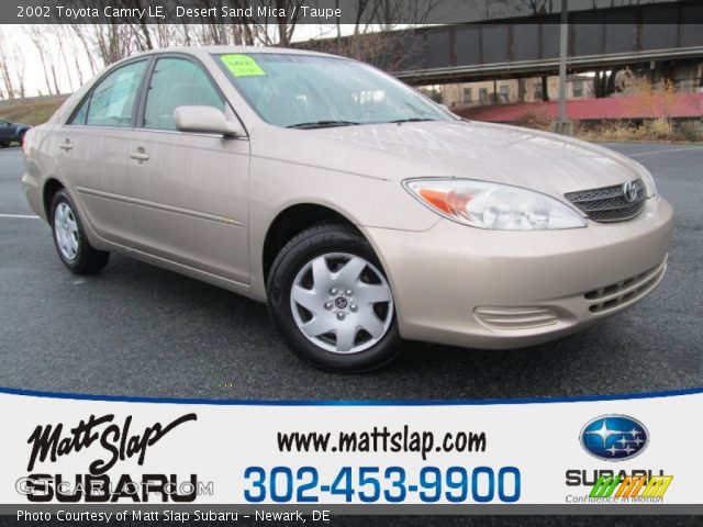 2002 Toyota Camry LE in Desert Sand Mica