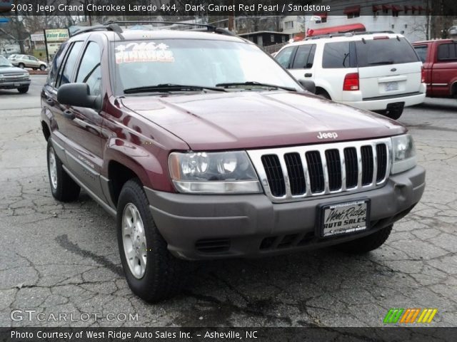 2003 Jeep Grand Cherokee Laredo 4x4 in Dark Garnet Red Pearl