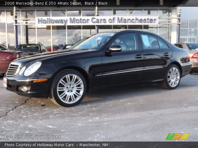 2008 Mercedes-Benz E 350 4Matic Sedan in Black