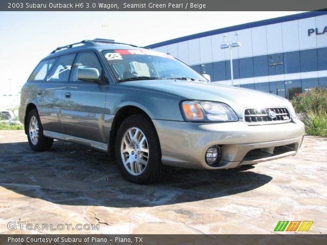 2003 Subaru Outback H6 3.0 Wagon in Seamist Green Pearl