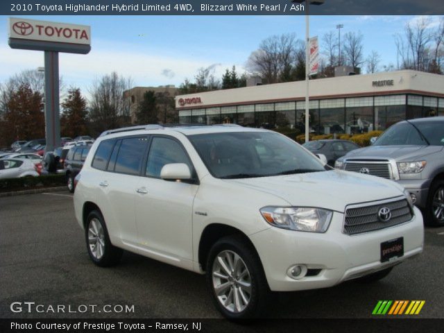 2010 Toyota Highlander Hybrid Limited 4WD in Blizzard White Pearl