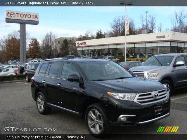 2012 Toyota Highlander Limited 4WD in Black