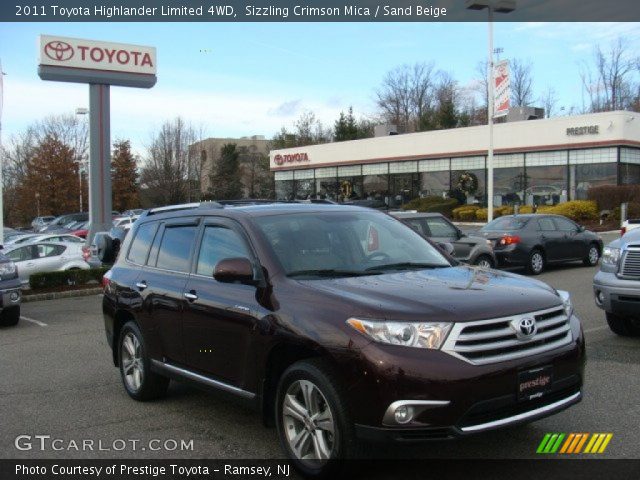 2011 Toyota Highlander Limited 4WD in Sizzling Crimson Mica