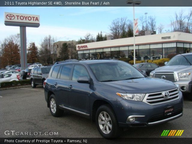 2011 Toyota Highlander SE 4WD in Shoreline Blue Pearl