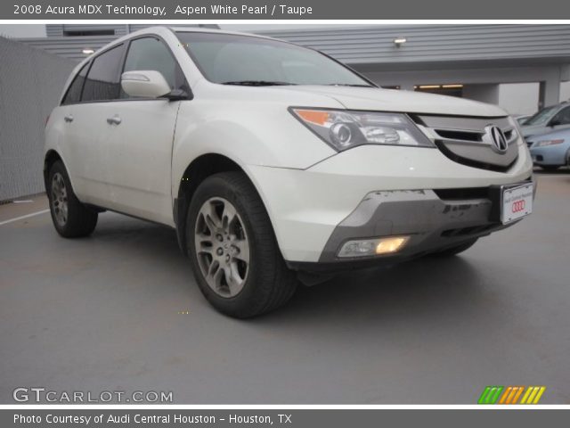 2008 Acura MDX Technology in Aspen White Pearl