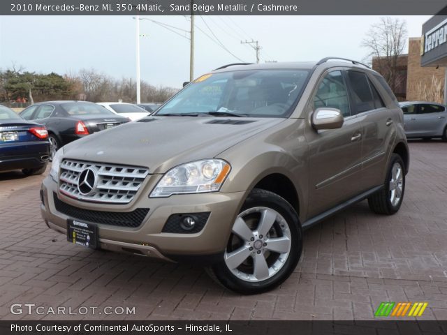 2010 Mercedes-Benz ML 350 4Matic in Sand Beige Metallic