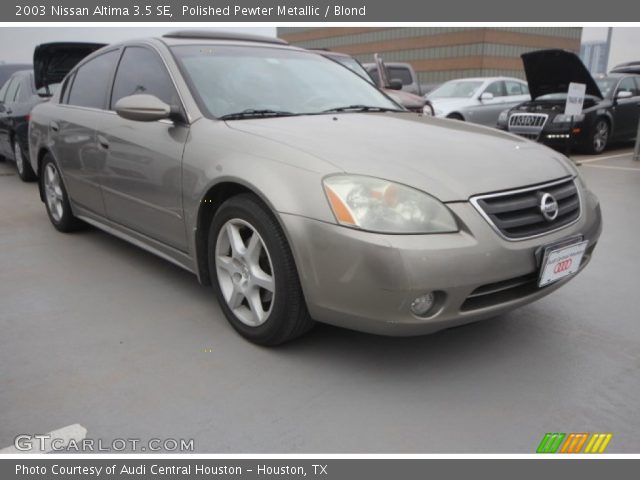2003 Nissan Altima 3.5 SE in Polished Pewter Metallic