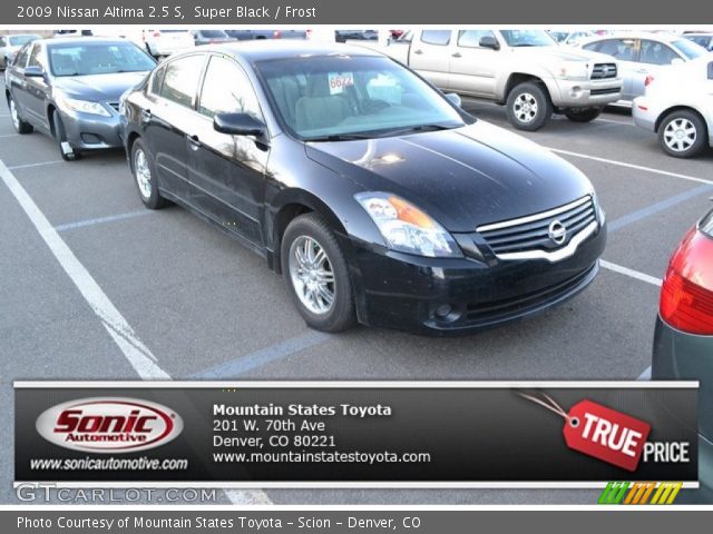 2009 Nissan Altima 2.5 S in Super Black