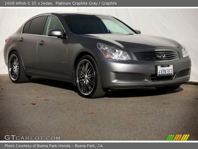 2008 Infiniti G 35 x Sedan in Platinum Graphite Gray