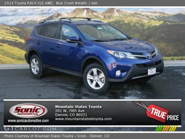 2014 Toyota RAV4 XLE AWD in Blue Crush Metallic