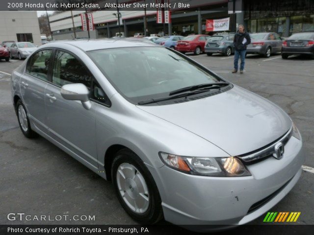 2008 Honda Civic Hybrid Sedan in Alabaster Silver Metallic