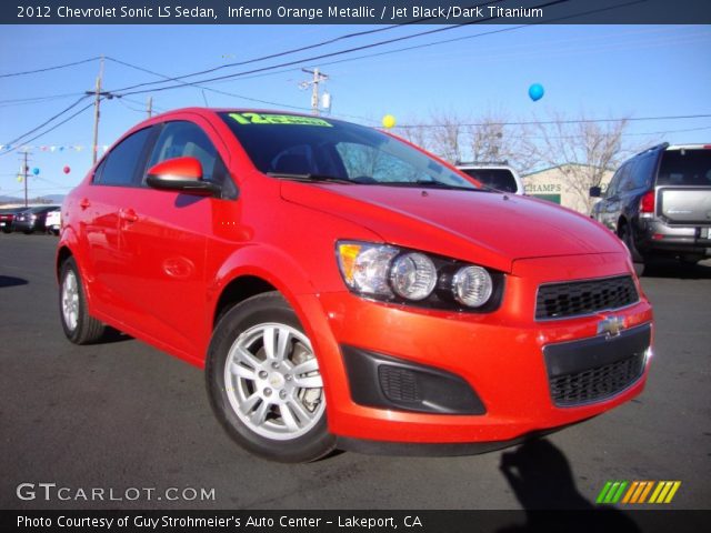 2012 Chevrolet Sonic LS Sedan in Inferno Orange Metallic