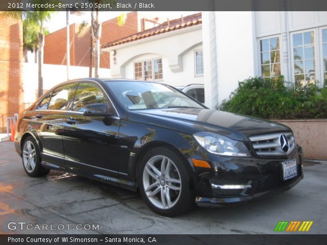 2012 Mercedes-Benz C 250 Sport in Black
