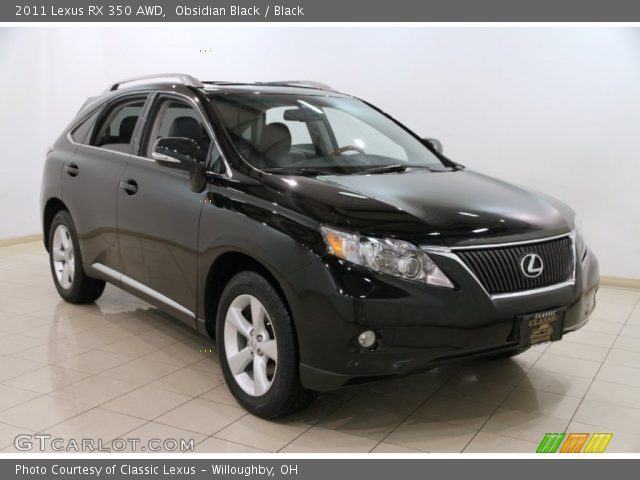 2011 Lexus RX 350 AWD in Obsidian Black