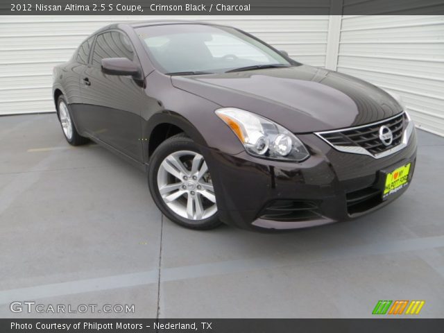 2012 Nissan Altima 2.5 S Coupe in Crimson Black
