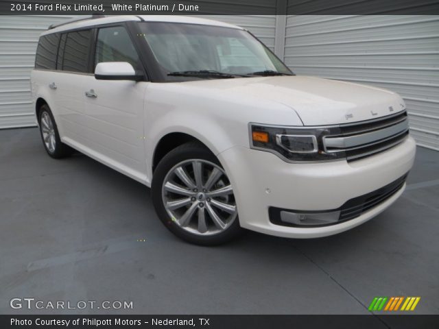 2014 Ford Flex Limited in White Platinum