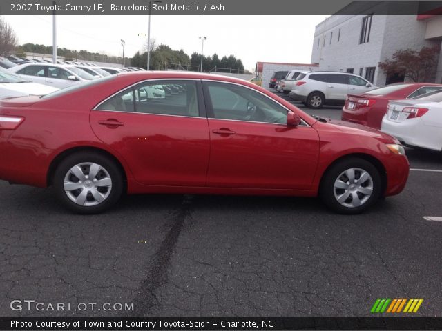 2007 Toyota Camry LE in Barcelona Red Metallic