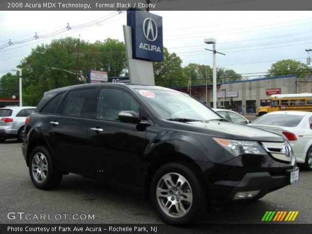 2008 Acura MDX Technology in Formal Black