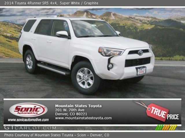 2014 Toyota 4Runner SR5 4x4 in Super White