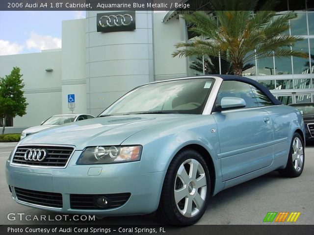 2006 Audi A4 1.8T Cabriolet in Aquamarine Blue Metallic