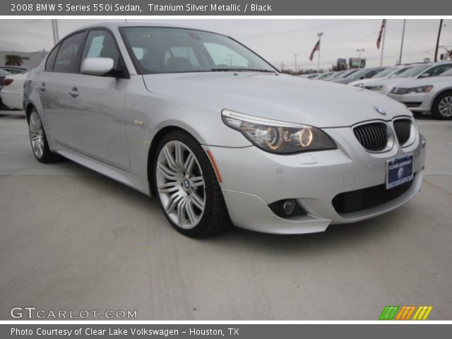 2008 BMW 5 Series 550i Sedan in Titanium Silver Metallic