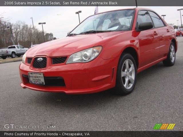 2006 Subaru Impreza 2.5i Sedan in San Remo Red