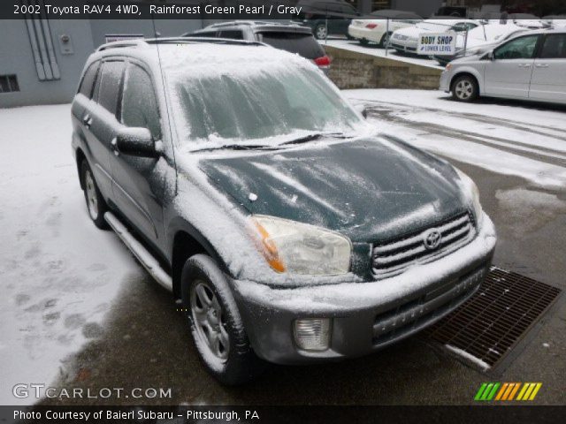 2002 Toyota RAV4 4WD in Rainforest Green Pearl