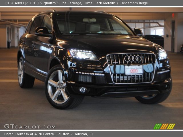 2014 Audi Q7 3.0 TFSI quattro S Line Package in Orca Black Metallic