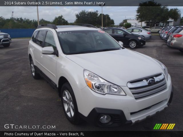 2014 Subaru Outback 2.5i Limited in Satin White Pearl